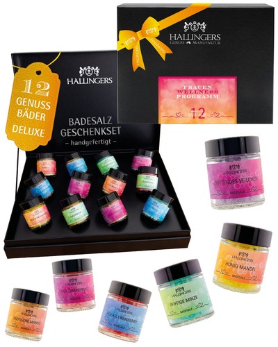 Badesalze geschenk set - badesalze, geschenk-set
